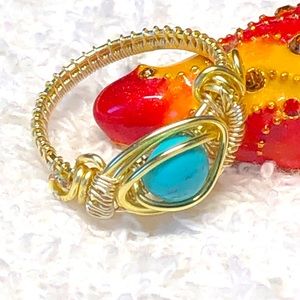 ⭐️💍Turquoise ring- handmade artisan